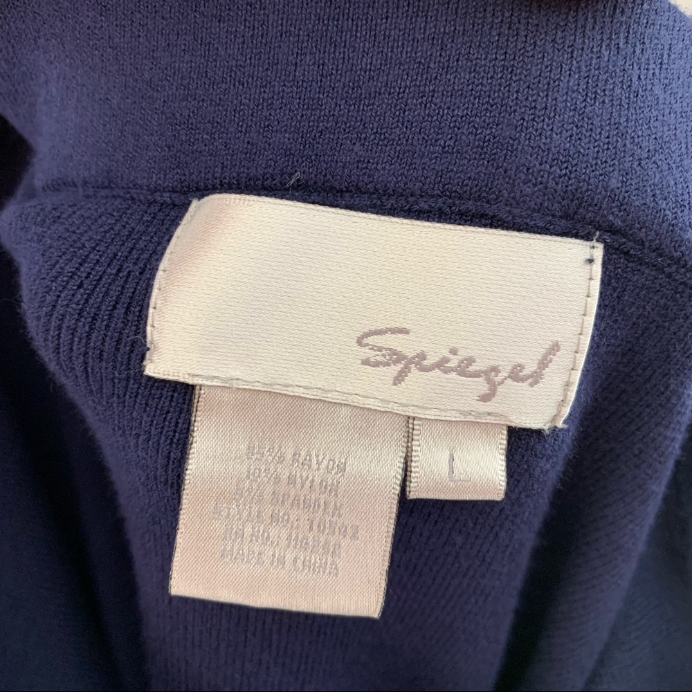 Spiegel Ladies Knit Pencil Ruffle Hem Skirt L - Picture 3 of 3